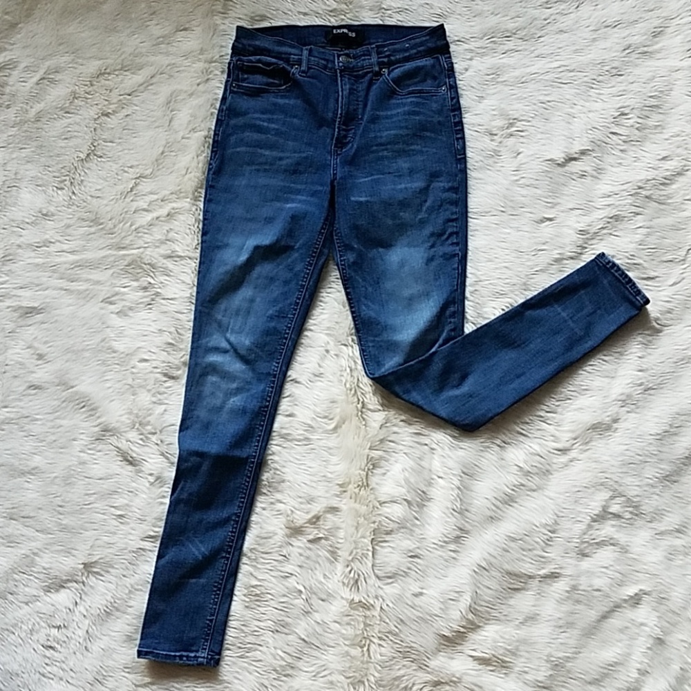 Express High Waisted Skinny Jeans
